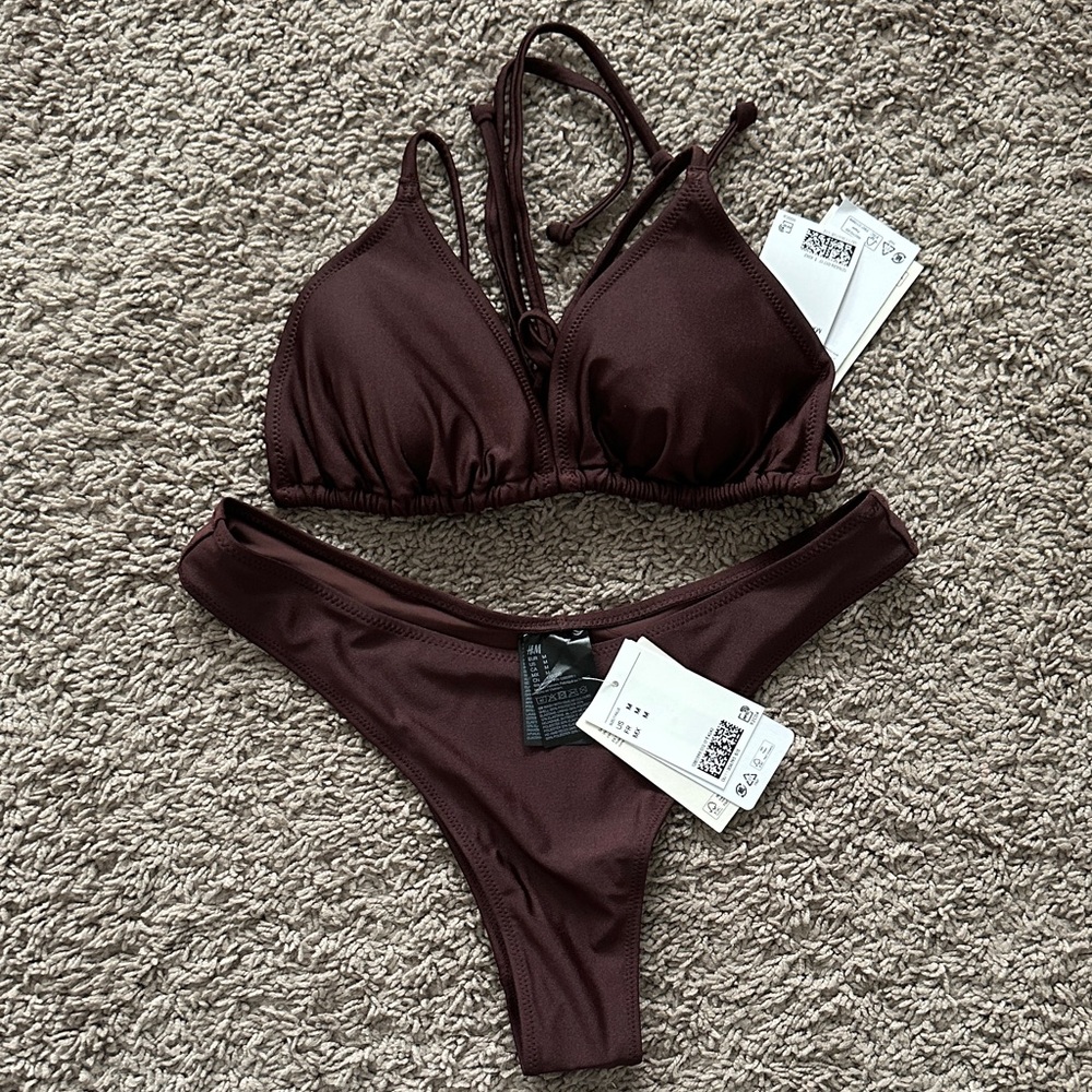 H&M brown bikini set